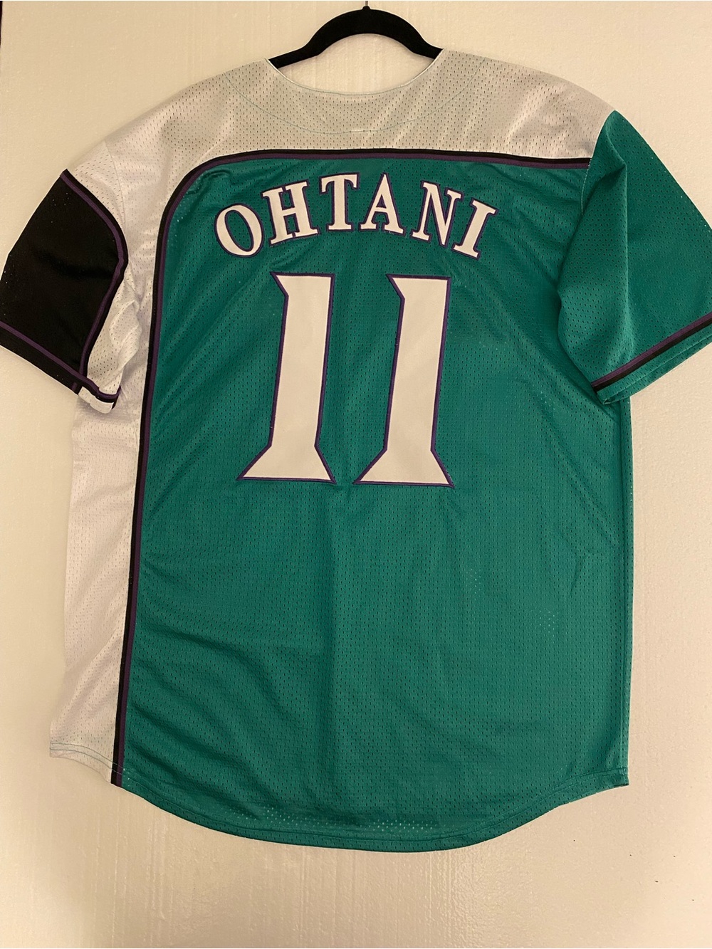 Hokkaido Men’s Nippon-Ham Green White Baseball Jersey 2016 Ohtani Size XL - Picture 2 of 7
